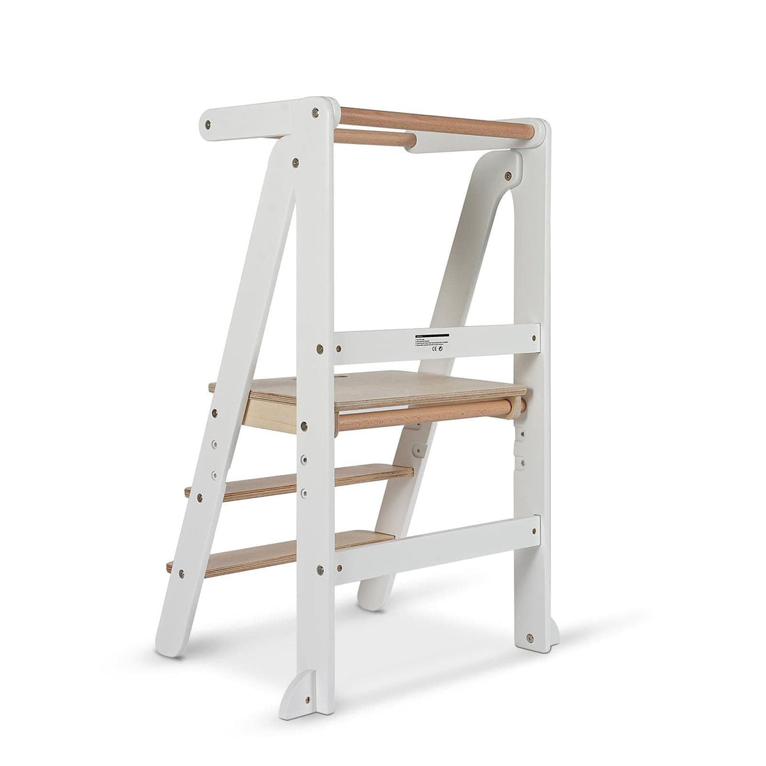 Toypark Folding Learning Tower - White/Natural