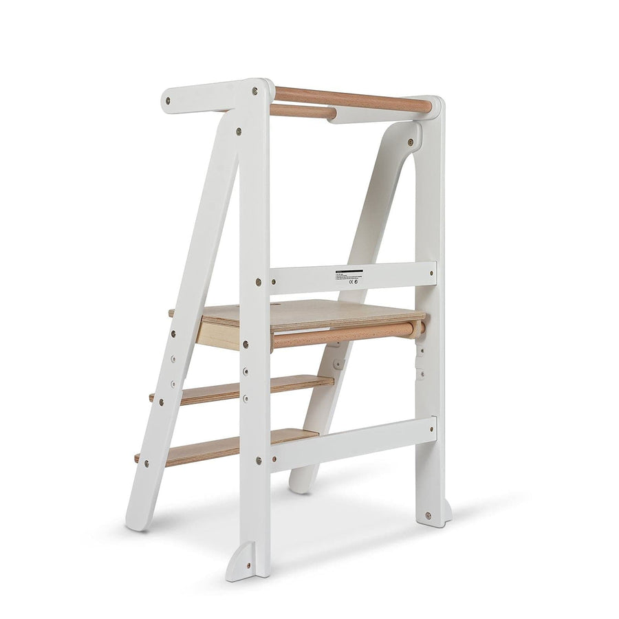 Toypark Folding Learning Tower - White/Natural