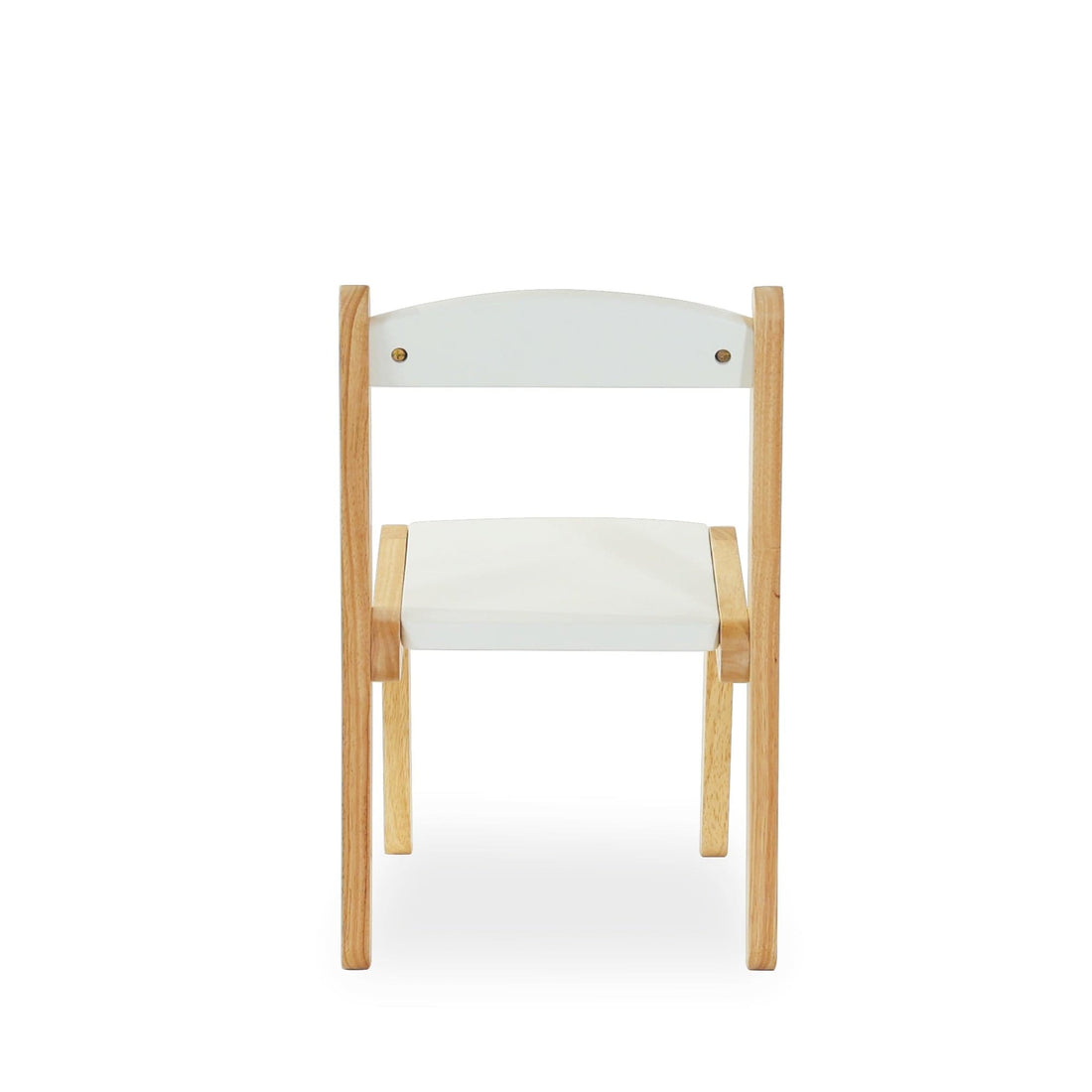 My Duckling Montessori Kids Wooden Chair - White/Natural