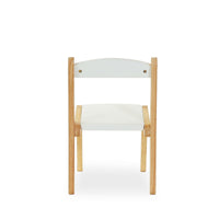 My Duckling Montessori Kids Wooden Chair - White/Natural
