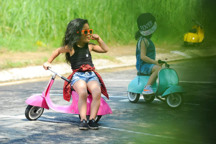 Ambosstoys Primo Classic Pink Ride-On  (Leather Seat)