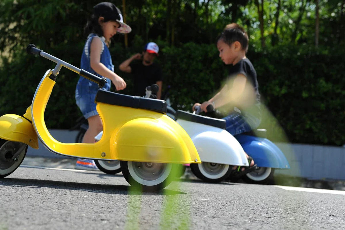 Ambosstoys Primo Classic Yellow Ride-On  (Leather Seat)