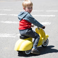 Ambosstoys Primo Classic Yellow Ride-On  (Leather Seat)