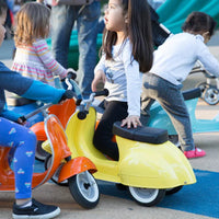 Ambosstoys Primo Classic Yellow Ride-On  (Leather Seat)