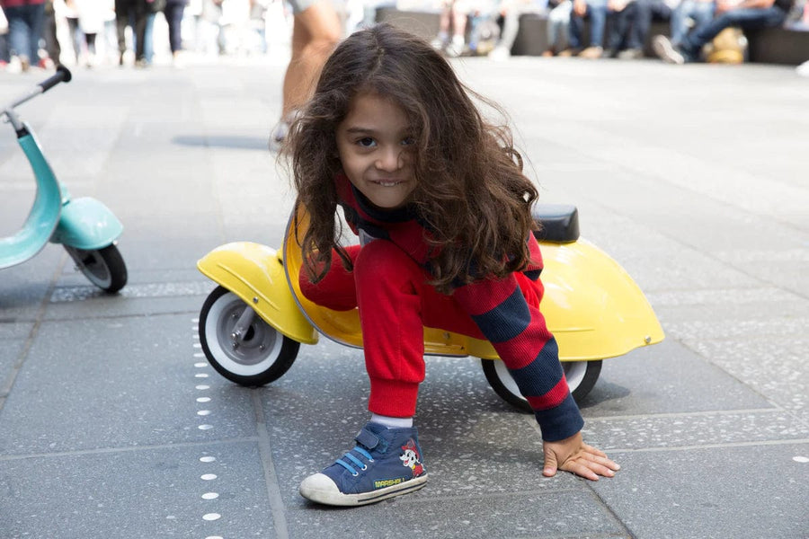 Ambosstoys Primo Classic Yellow Ride-On  (Leather Seat)