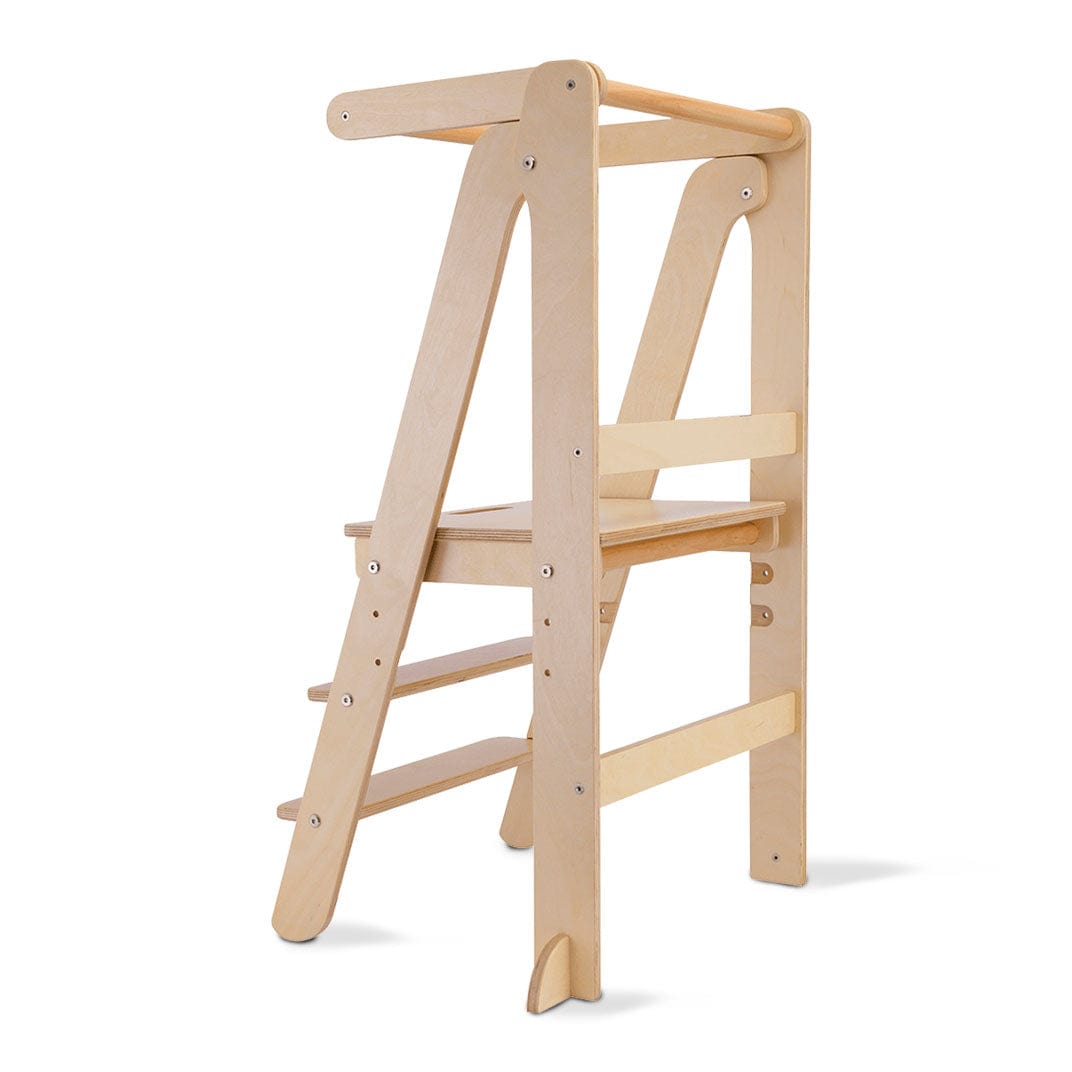 Toypark Folding Learning Tower - Natural (Mid August Pre-Order)
