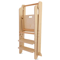Toypark Folding Learning Tower - Natural (Mid August Pre-Order)