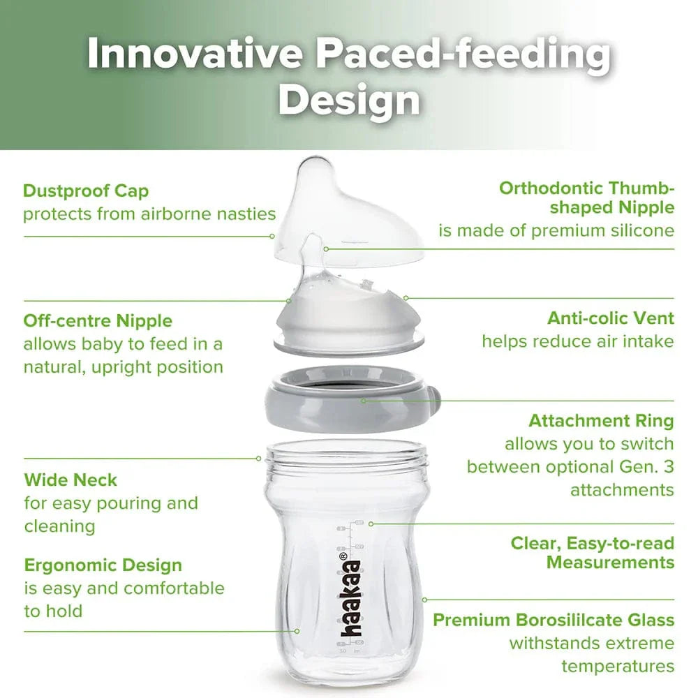 Haakaa Generation 3 Glass Baby Bottle 120ml