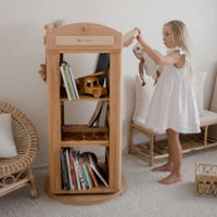 My Duckling Rotating Solid Wood Bookcase - London