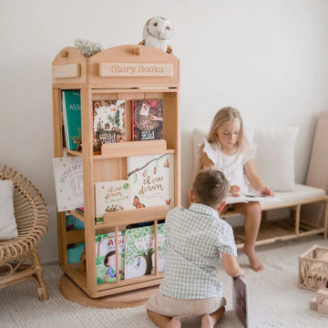 My Duckling Rotating Solid Wood Bookcase - London
