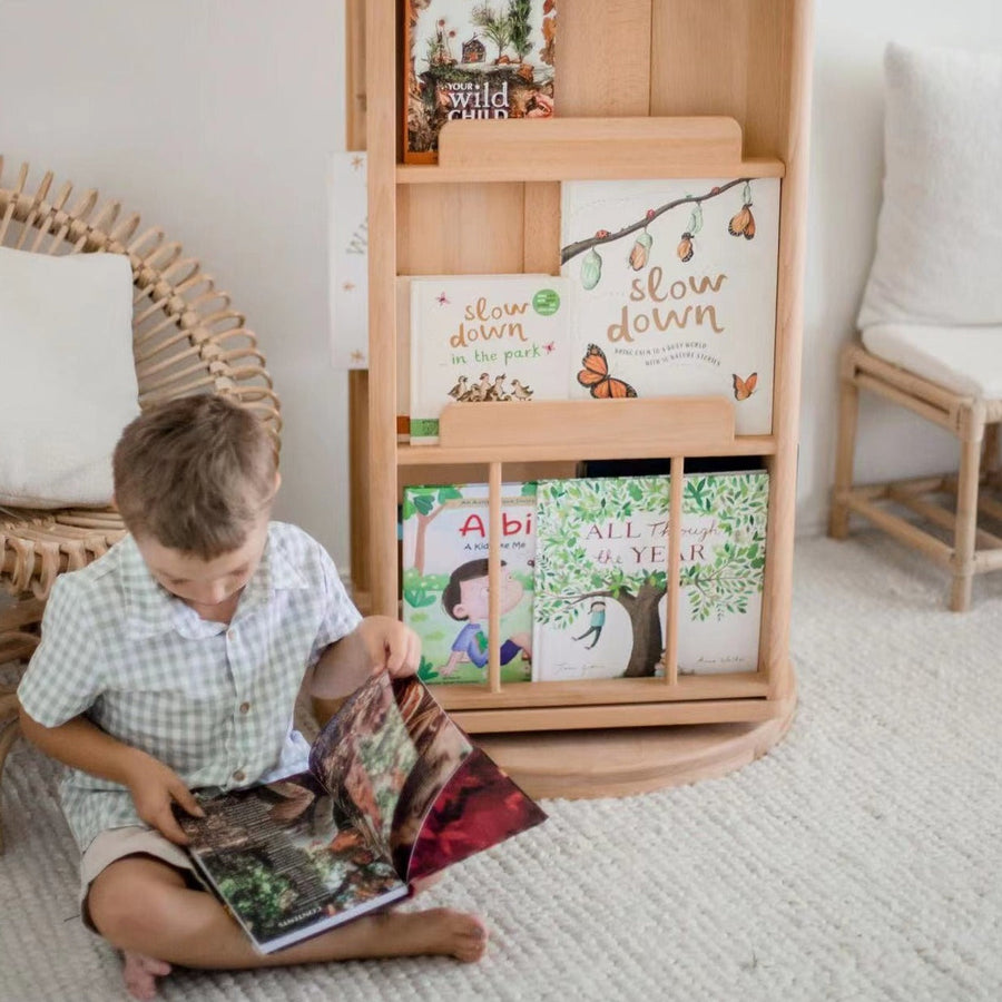 My Duckling Rotating Solid Wood Bookcase - London