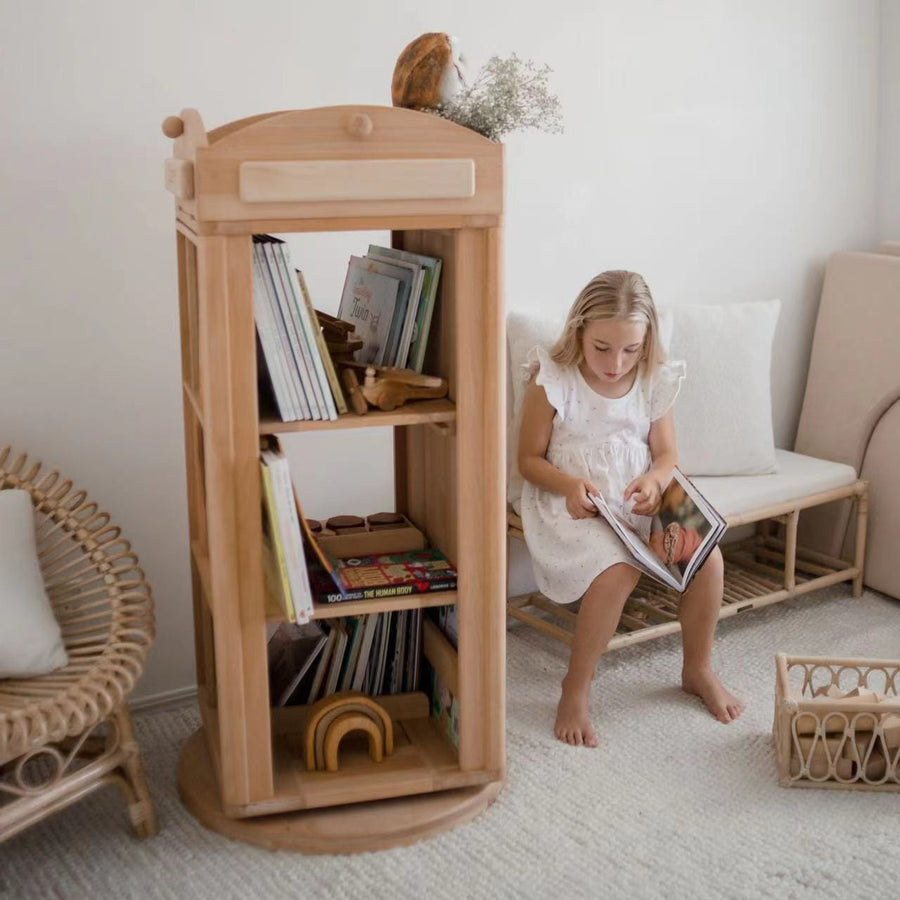 My Duckling Rotating Solid Wood Bookcase - London