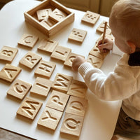 QToys Capital Letter Spelling Tiles