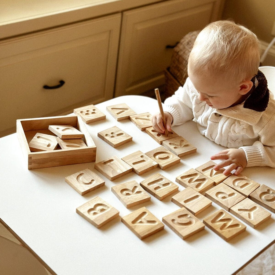 QToys Capital Letter Spelling Tiles