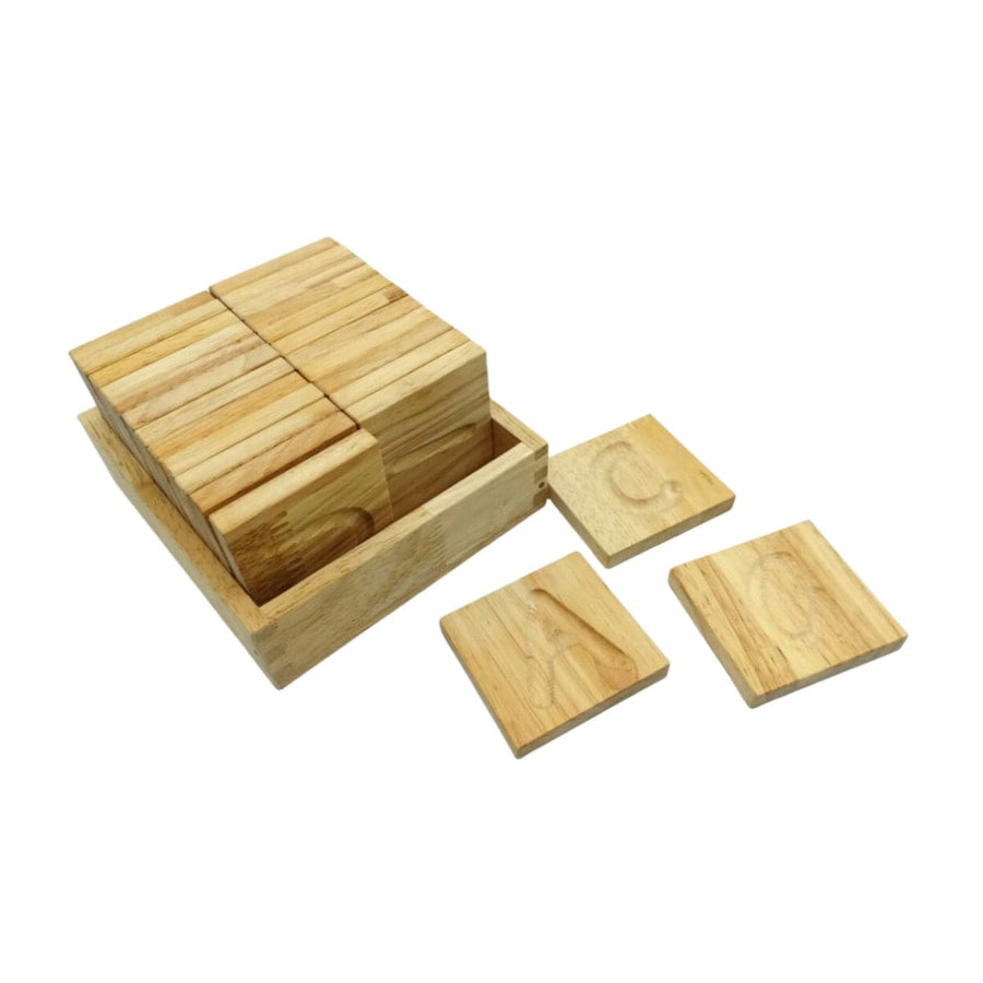 QToys Capital Letter Spelling Tiles