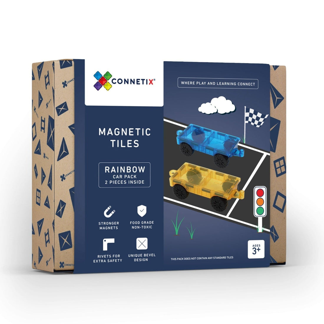 Connetix Tiles 2 Piece Car Pack