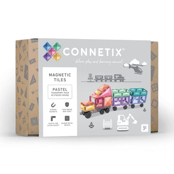 Connetix Tiles 50 Piece Pastel Transport Pack