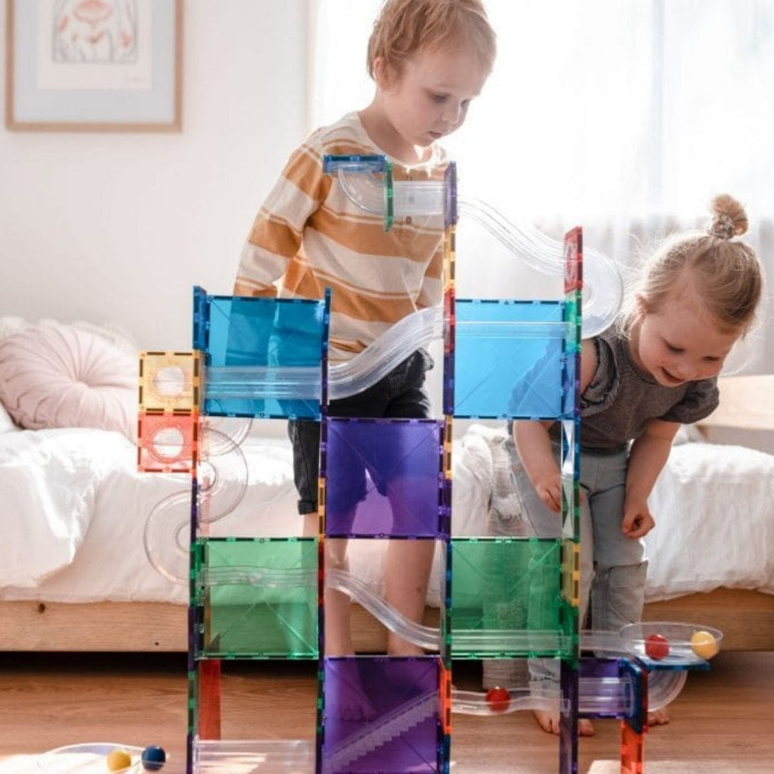 Connetix Tiles 92 Piece Ball Run Pack