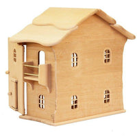Drewart Doll House with Doors  Natural Roof