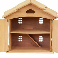 Drewart Doll House with Doors  Natural Roof