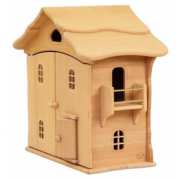 Drewart Doll House with Doors  Natural Roof