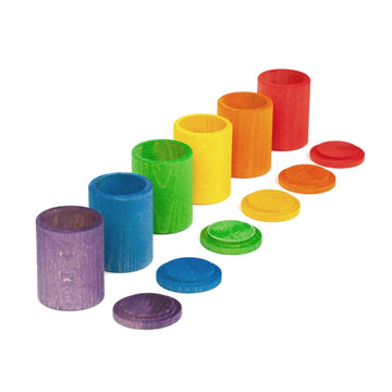 Grapat 6 Colour Cups With Cover