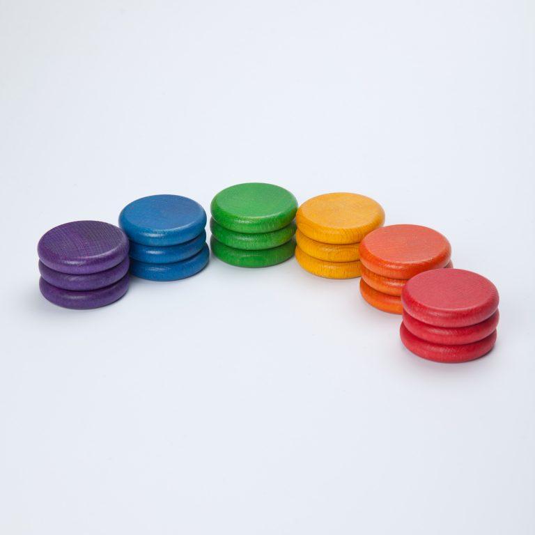 Grapat Coins 6 Colours 18 pieces