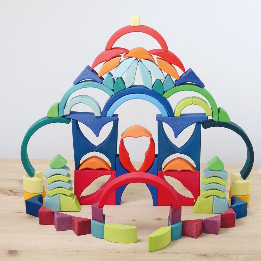 Grimm's Building Set Arcs in Squares