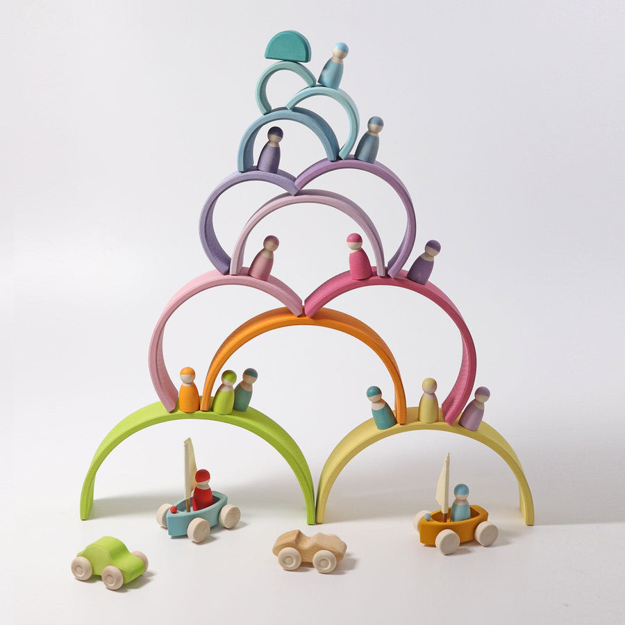 Grimm's Rainbow Pastel Large 12 pieces