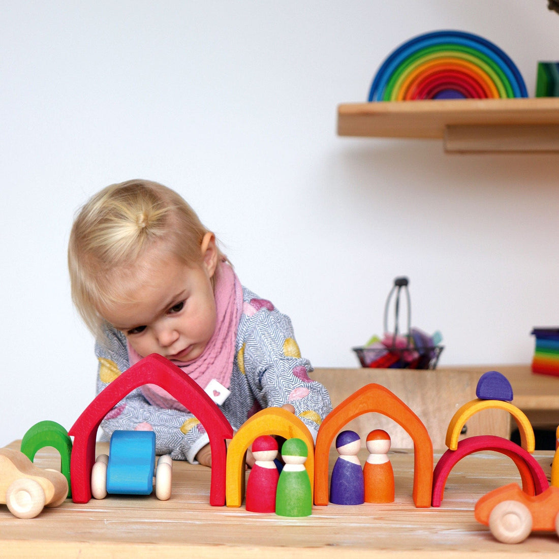 Grimm’s Stacking House Coloured