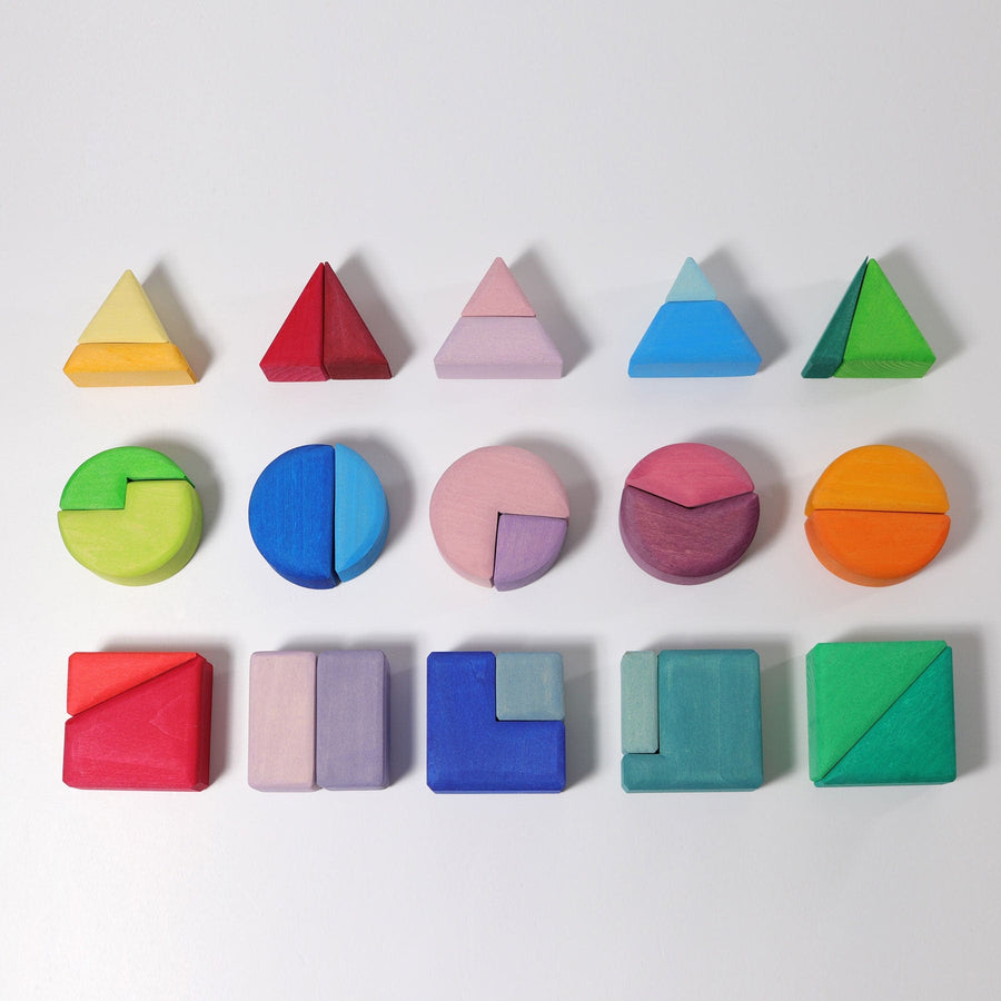 Grimm's Triangle Square & Circle Geometric Shape Blocks