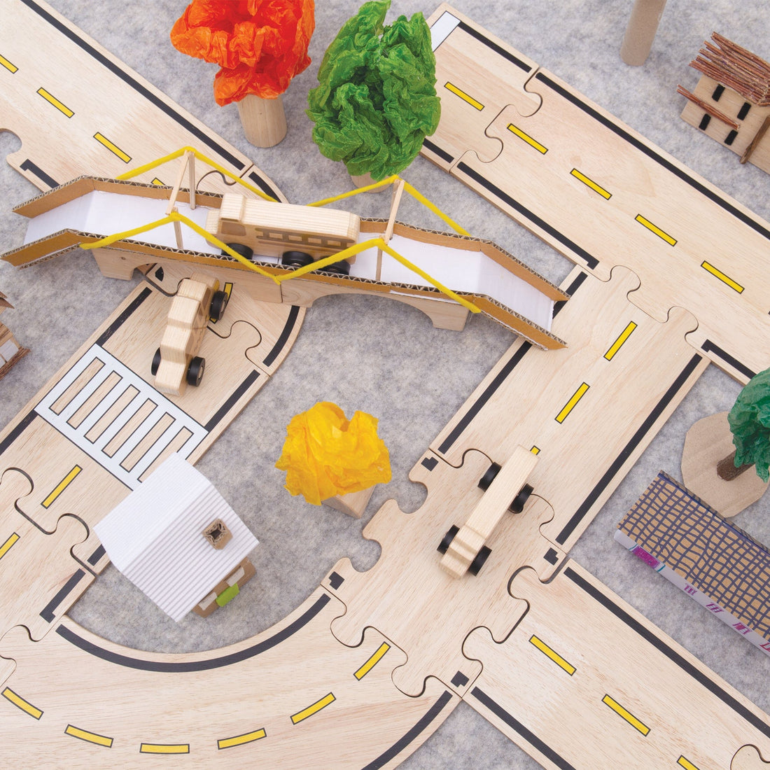 Guidecraft Double-sided Roadway System - 42 pc. set