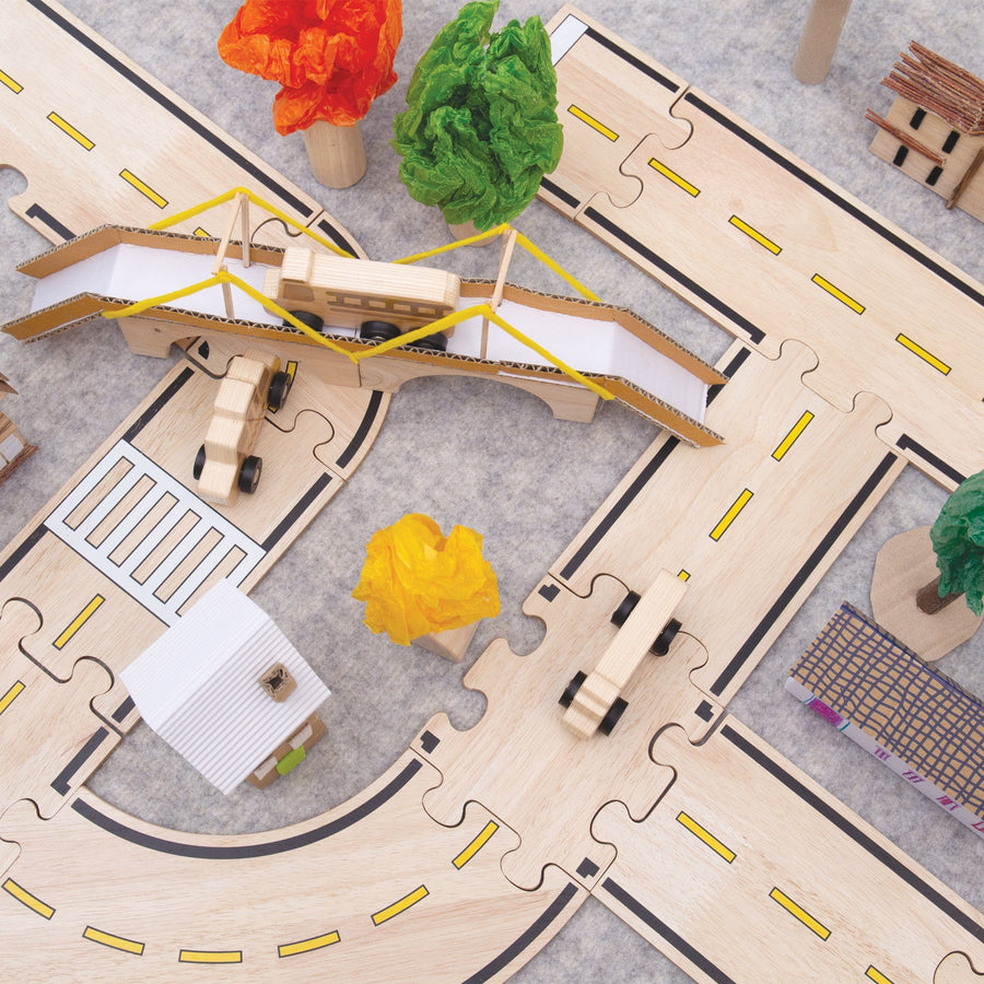 Guidecraft Double-sided Roadway System - 42 pc. set