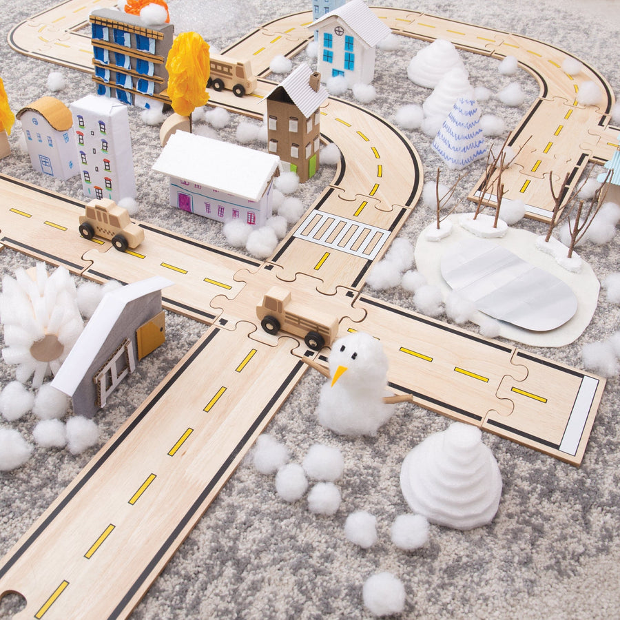 Guidecraft Double-sided Roadway System - 42 pc. set