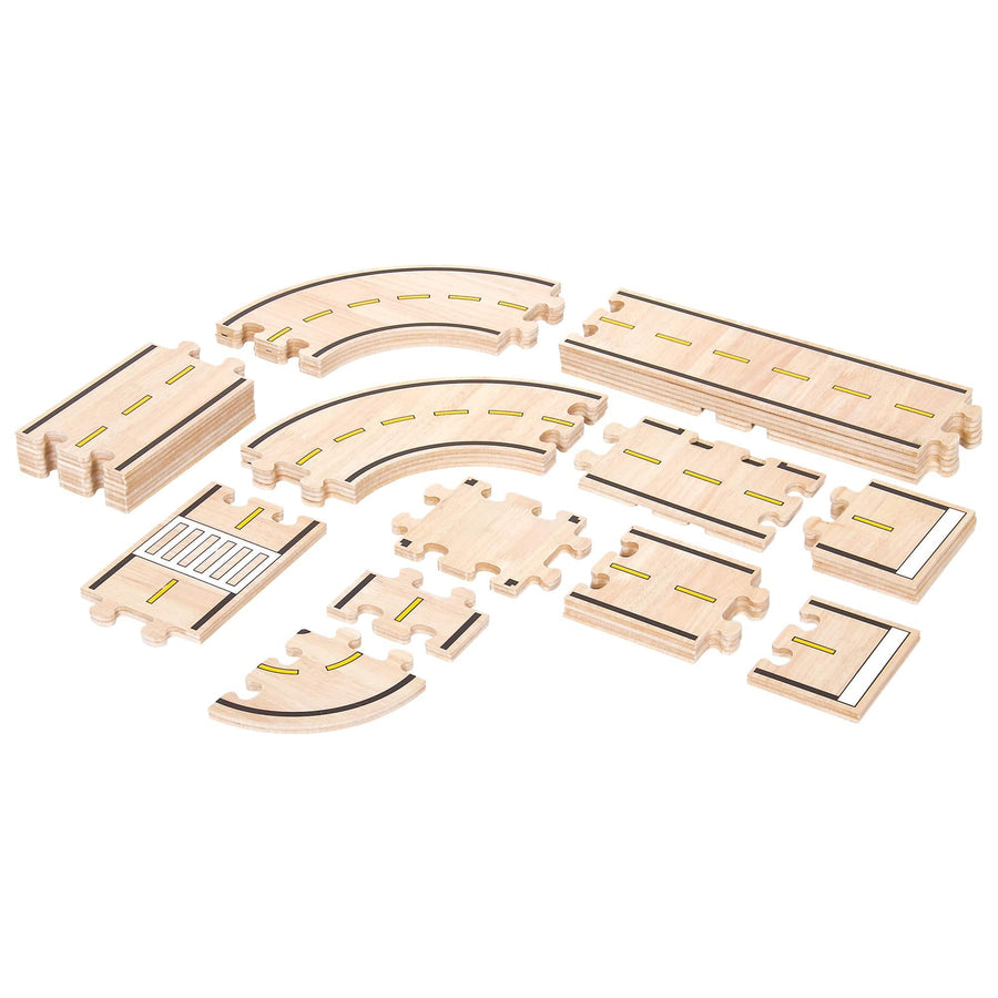 Guidecraft Double-sided Roadway System - 42 pc. set