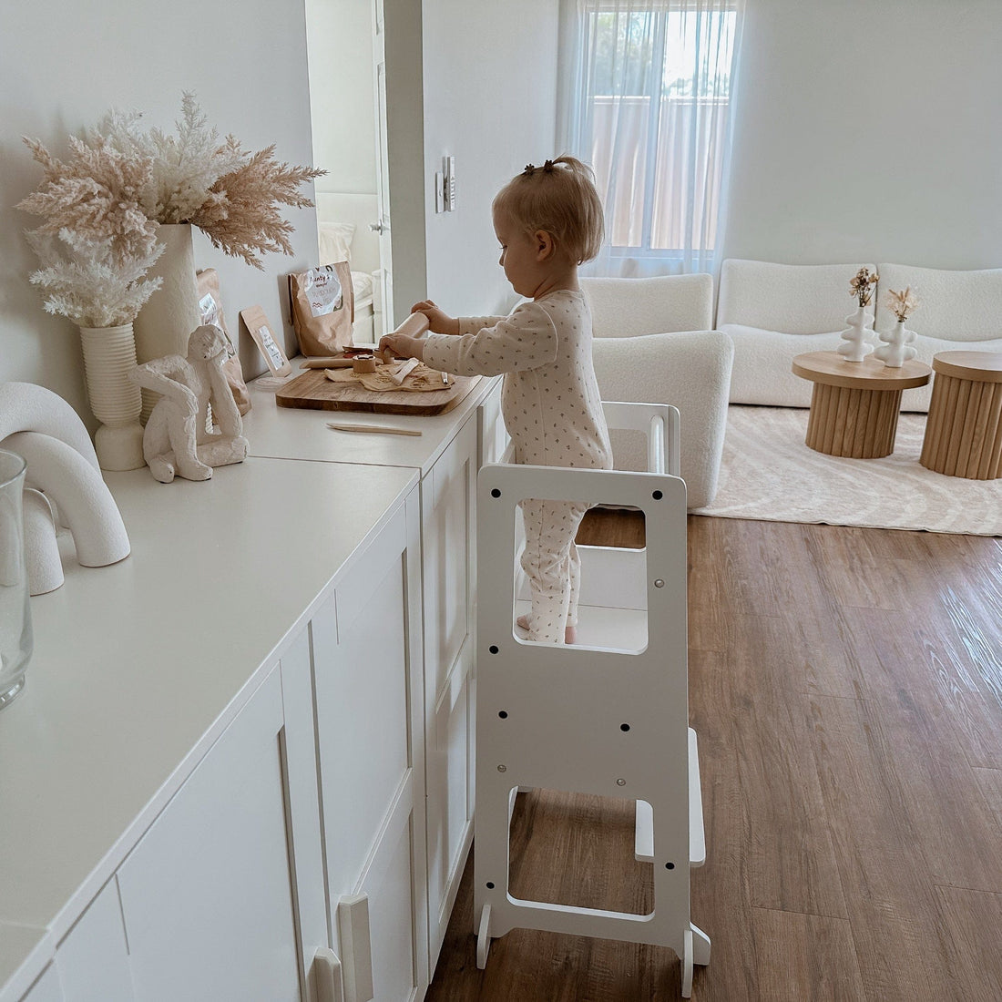 My Duckling Adjustable Learning Tower 2 in 1 –White