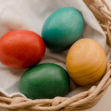 QToys Rainbow Jumbo Eggs Set of 6