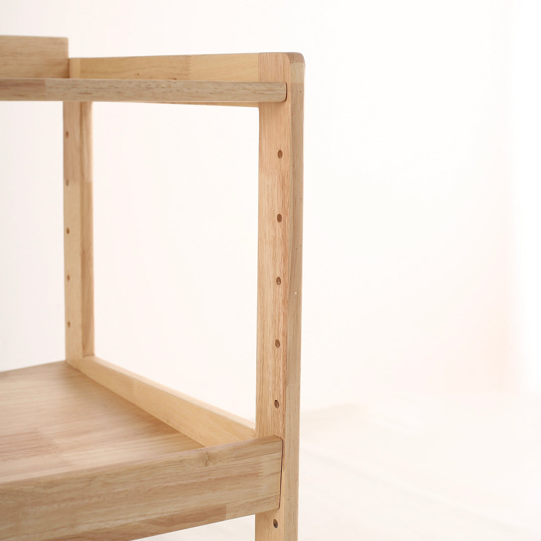 My Duckling Adjustable Solid Wood 3 Layer Storage Shelf