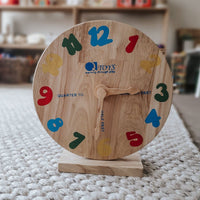 QToys Wooden Clocks
