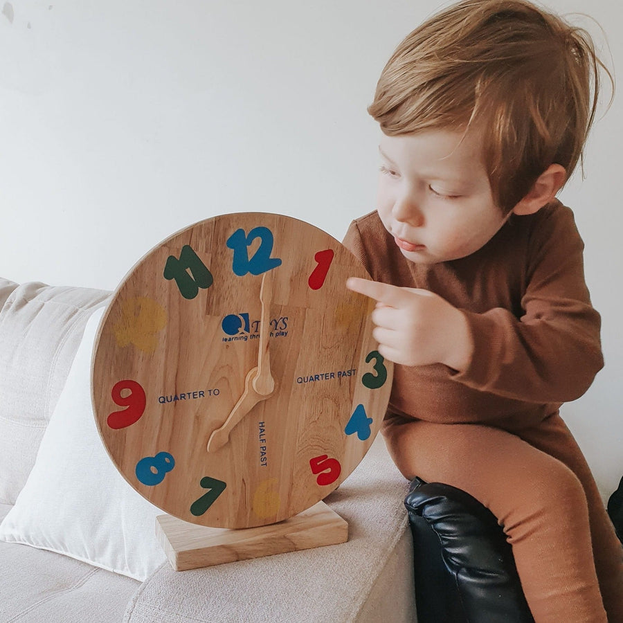 QToys Wooden Clocks