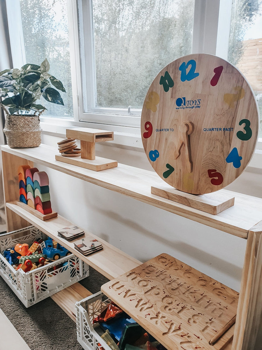 QToys Wooden Clocks