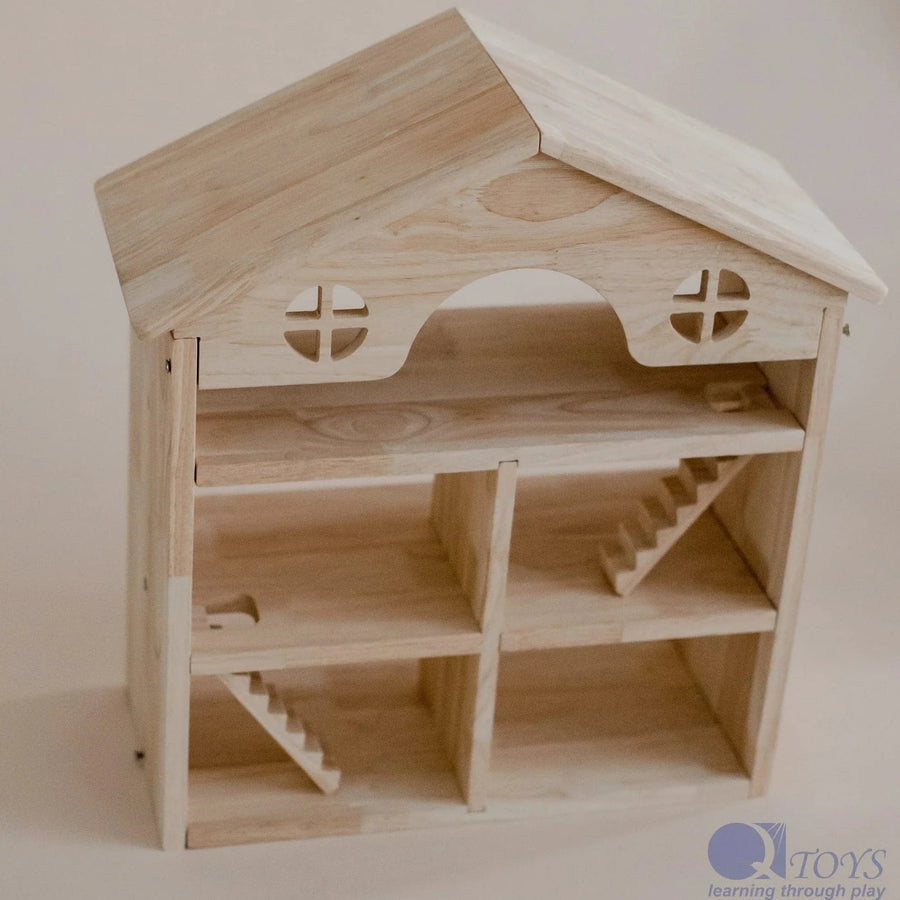 QToys Classic Wooden Dollhouse