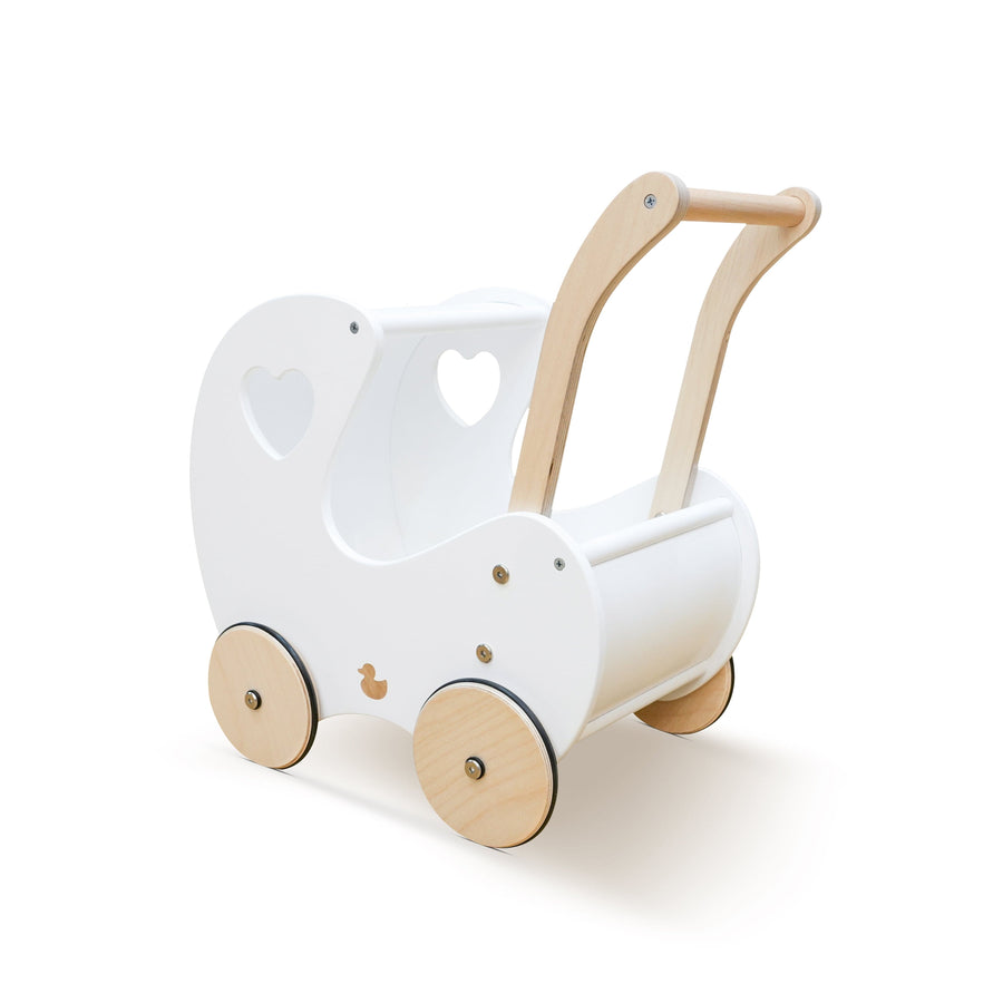 My Duckling Isla Doll Pram Walker - White (Mid August Pre-Order)
