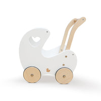 My Duckling Isla Doll Pram Walker - White (Mid August Pre-Order)