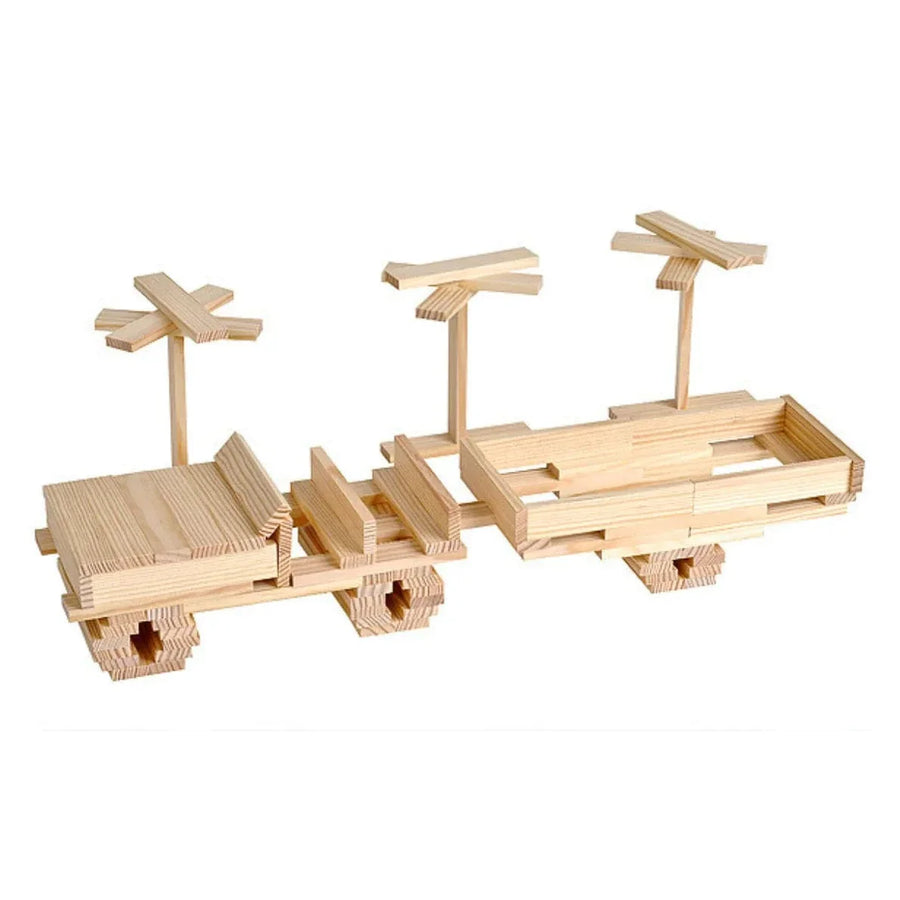 KAPLA Blocks Building Planks - 200 Natural Set