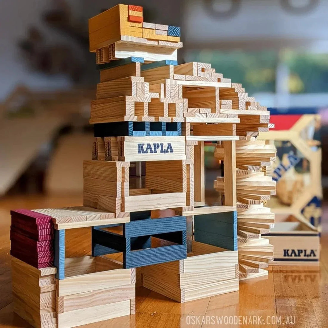 KAPLA Blocks Building Planks - 200 Natural Set
