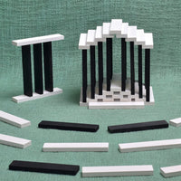 KAPLA Blocks Building Planks - 100 Black & White Set