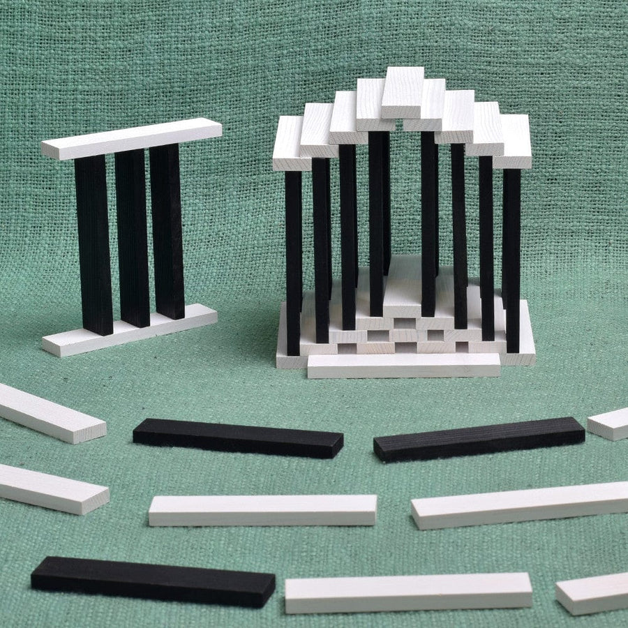 KAPLA Blocks Building Planks - 100 Black & White Set
