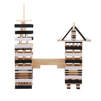 KAPLA Blocks Building Planks - 100 Black & White Set