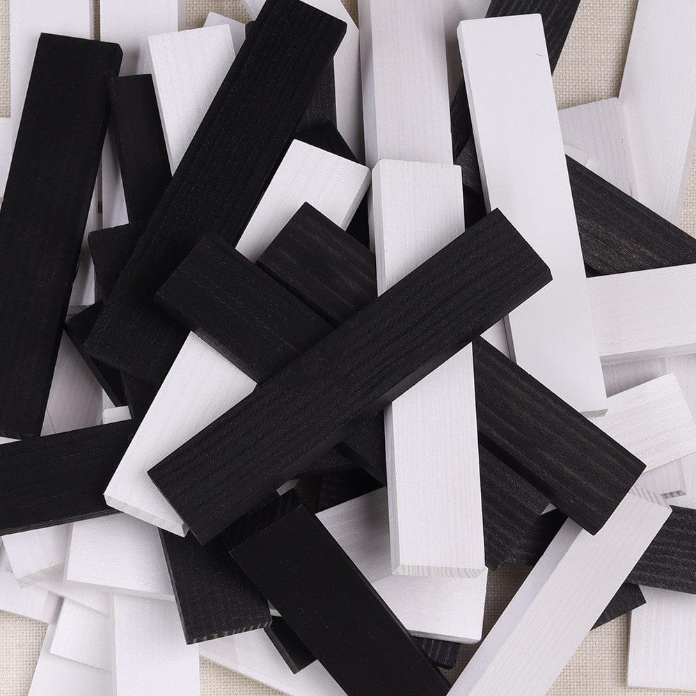 KAPLA Blocks Building Planks - 100 Black & White Set